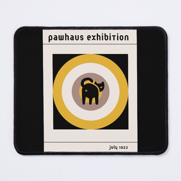 Item preview, Pawhaus exhibition black cat in Bauhaus art designed and sold by FatBirdie.
