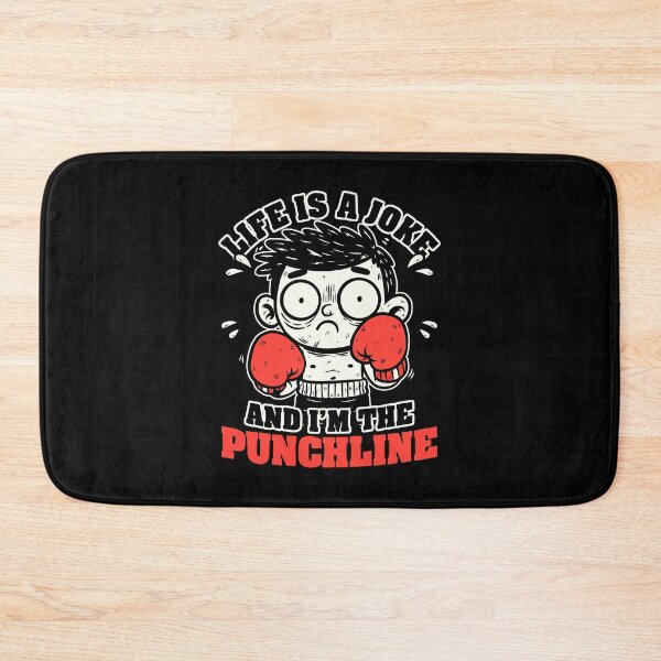 Item preview, Life Punchline Joke - Funny Pun Boxer Fighter designed and sold by Studio Mootant.