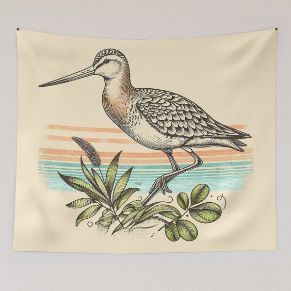 Item preview, Bar-tailed Godwit 7 designed and sold by theAVIARY7.