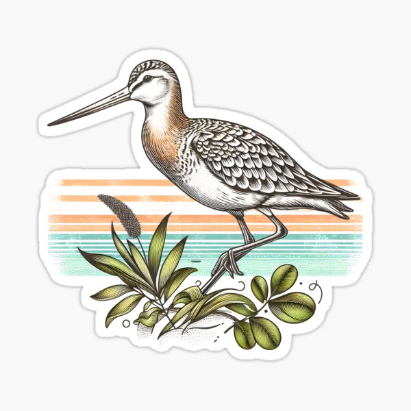 Item preview, Bar-tailed Godwit 7 designed and sold by theAVIARY7.