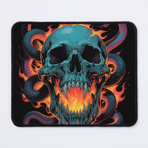 Item preview, Skull & Snakes (old school) designed and sold by Black Wolf Style.