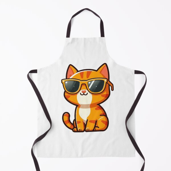 Item preview, Cool Cartoon Cat with Yellow Sunglasses – Funny Kitty Vector Design designed and sold by Confuzz1ed.