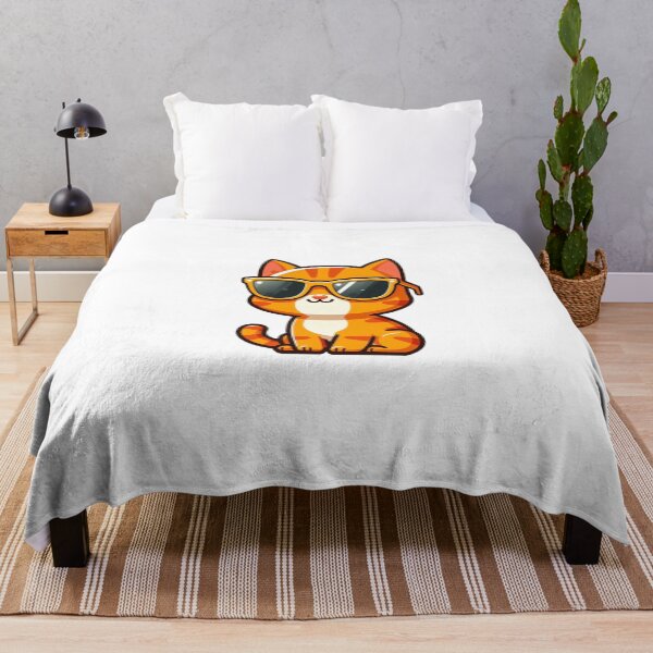 Item preview, Cool Cartoon Cat with Yellow Sunglasses – Funny Kitty Vector Design designed and sold by Confuzz1ed.