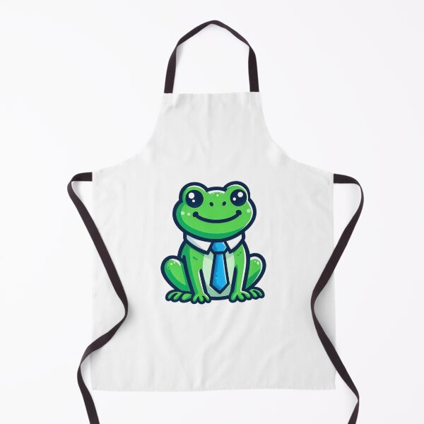 Item preview, Smiling Cartoon Frog with Blue Bow Tie – Whimsical Amphibian Art designed and sold by Confuzz1ed.