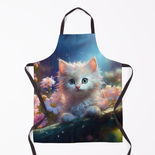 Item preview, Cottagecore Kitten in a Moonlit Garden | Whimsical Rainy Day Aesthetic designed and sold by Englandbear.