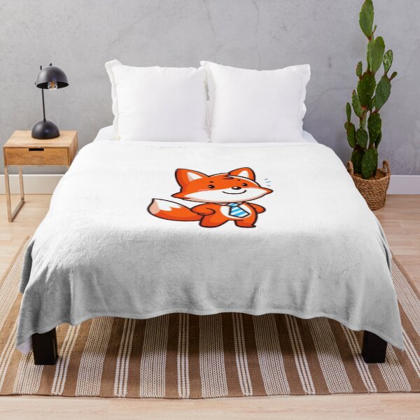 Item preview, Confident Cartoon Fox with Striped Tie – Stylish Animal Illustration designed and sold by Confuzz1ed.