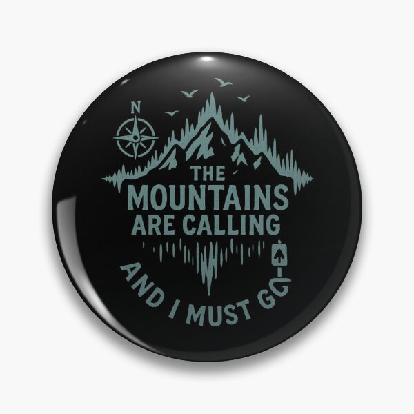Item preview, The Mountains Are Calling and I Must Go | Retro Adventure Hiking designed and sold by PrintHorizonD.