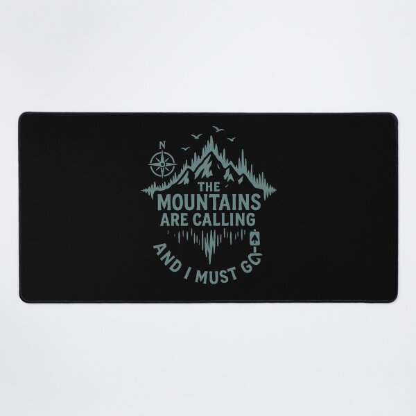 Item preview, The Mountains Are Calling and I Must Go | Retro Adventure Hiking designed and sold by PrintHorizonD.