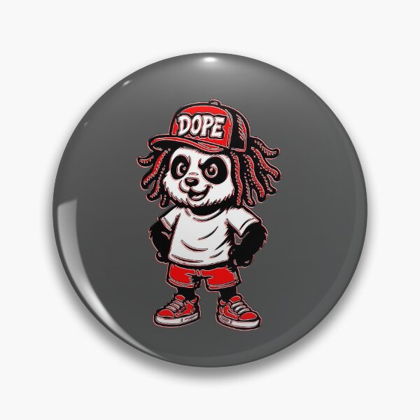 Item preview, Dope Panda in Streetwear with Dreadlocks designed and sold by 4rpixs.