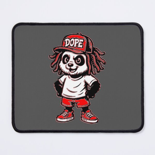 Item preview, Dope Panda in Streetwear with Dreadlocks designed and sold by 4rpixs.