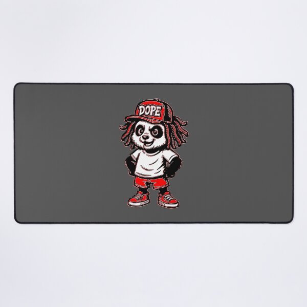 Item preview, Dope Panda in Streetwear with Dreadlocks designed and sold by 4rpixs.