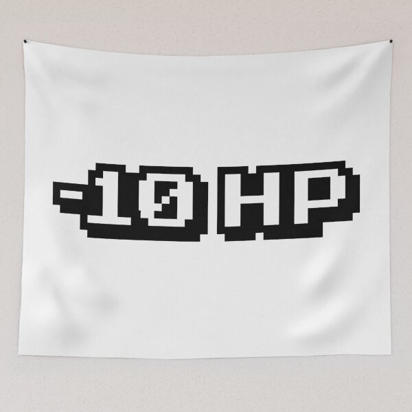 Item preview, -10 HP, Gaming Memes in Pixel Typography designed and sold by Memes N Lore .