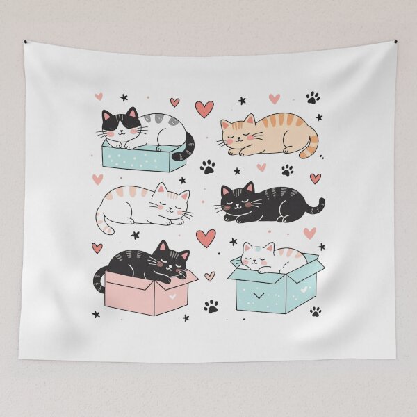 Item preview, Cute Kawaii Cat T-Shirt Design designed and sold by Ocean-Galaxy.
