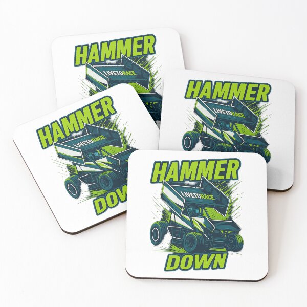 Item preview, Hammer Down! We live to race!  designed and sold by Juiced Up Racing Co. .