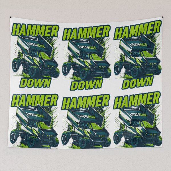 Item preview, Hammer Down! We live to race!  designed and sold by Juiced Up Racing Co. .
