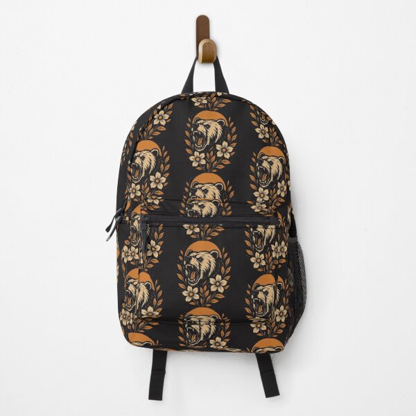 Item preview, Roaring Bear Floral Contrast designed and sold by MugLifeCo.