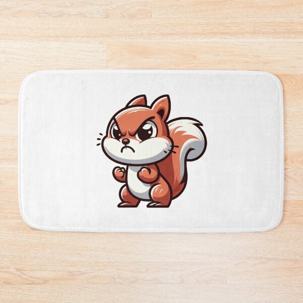 Item preview, Angry Cartoon Squirrel with Puffed Cheeks – Funny Forest Rage designed and sold by Confuzz1ed.