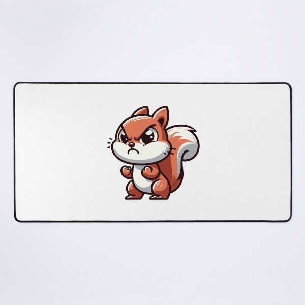 Item preview, Angry Cartoon Squirrel with Puffed Cheeks – Funny Forest Rage designed and sold by Confuzz1ed.