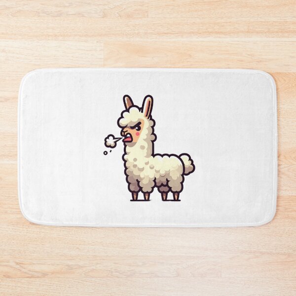 Item preview, Spitting Angry Cartoon Llama – Funny Farm Temper designed and sold by Confuzz1ed.