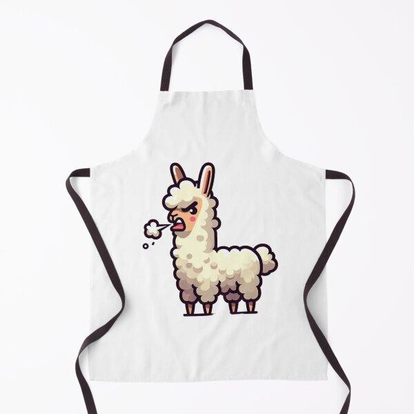 Item preview, Spitting Angry Cartoon Llama – Funny Farm Temper designed and sold by Confuzz1ed.