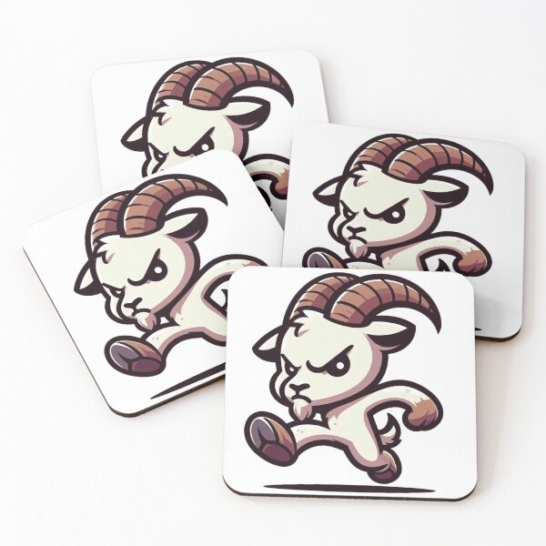 Item preview, Angry Cartoon Goat Stomping – Funny Farm Mood designed and sold by Confuzz1ed.