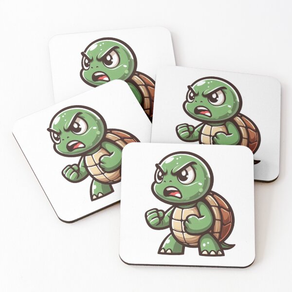 Item preview, Angry Cartoon Turtle with Gritted Teeth – Slow and Furious designed and sold by Confuzz1ed.