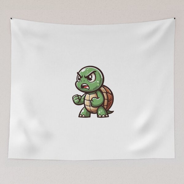 Item preview, Angry Cartoon Turtle with Gritted Teeth – Slow and Furious designed and sold by Confuzz1ed.
