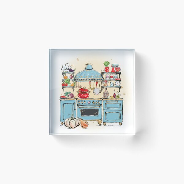 Item preview, Cozy Watercolor Kitchen Scene | Hand-Painted Cooking Art Print | Culinary Wall Decor designed and sold by KaramfilaS.