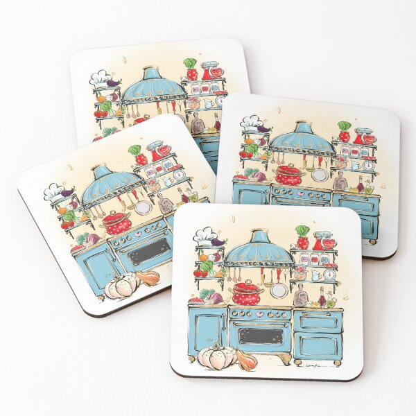 Item preview, Cozy Watercolor Kitchen Scene | Hand-Painted Cooking Art Print | Culinary Wall Decor designed and sold by KaramfilaS.