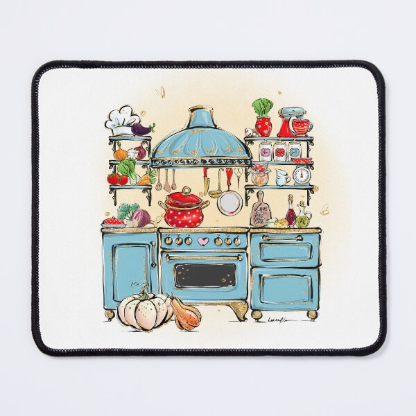Item preview, Cozy Watercolor Kitchen Scene | Hand-Painted Cooking Art Print | Culinary Wall Decor designed and sold by KaramfilaS.