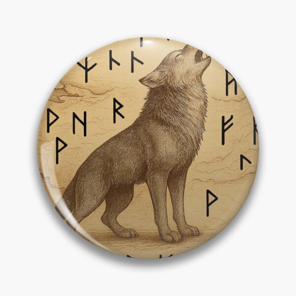 Item preview, Howling Wolf Under the Full Moon – Circular Night Sky Art designed and sold by Aucia.