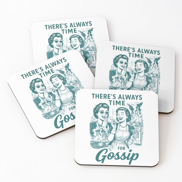 Item preview, Retro Gossip Girls– There’s Always Time for Gossip | Funny 50s Housewife T-Shirt designed and sold by Thehatinthecat.