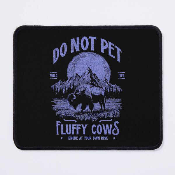 Item preview, Vintage Buffalo Do Not Pet Fluffy Cows Funny Bison designed and sold by JRRTs.