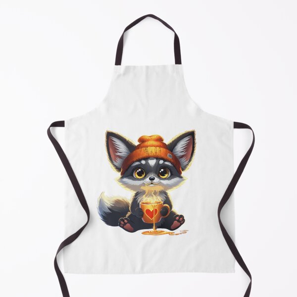 Item preview, CARTOON FOX DRINKS TEA designed and sold by Gadget80.