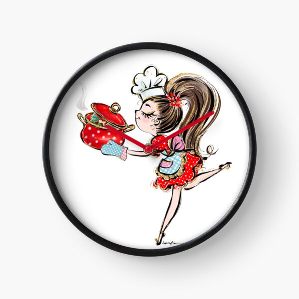 Item preview, Cute Girl Chef Cooking Illustration designed and sold by KaramfilaS.