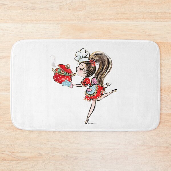 Item preview, Cute Girl Chef Cooking Illustration designed and sold by KaramfilaS.