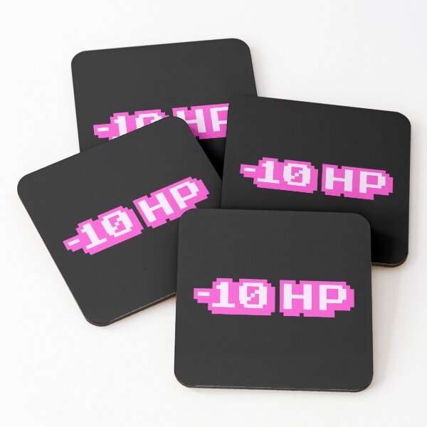 Item preview, -10 HP, Gaming Memes in Pink Pixel Typography designed and sold by Memes N Lore .