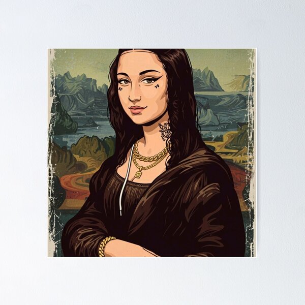 Item preview, Modern Renaissance Mona Lisa – Tattooed Streetwear Queen designed and sold by Italy-Shop.