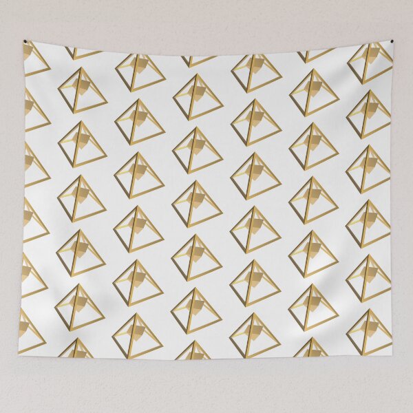 Item preview, 3D Pyramid - Trend color Samoan Sun designed and sold by HA-Design-Kunst.