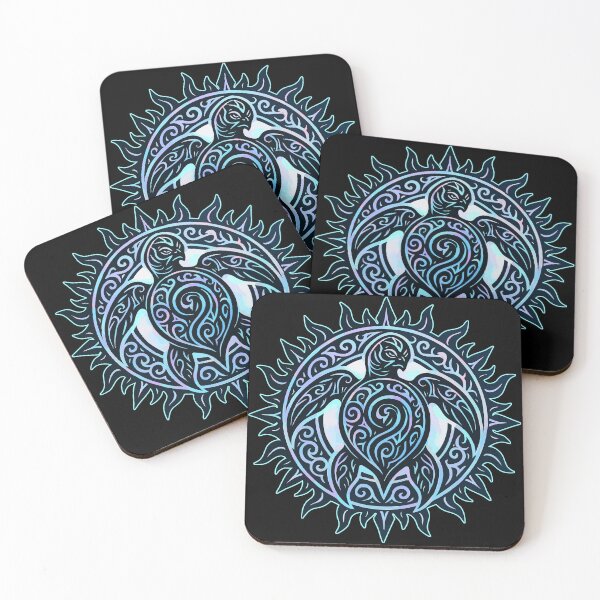 Item preview, Sea Turtle Tribal Hawaiian Maori Sun designed and sold by TomFrontierArt.