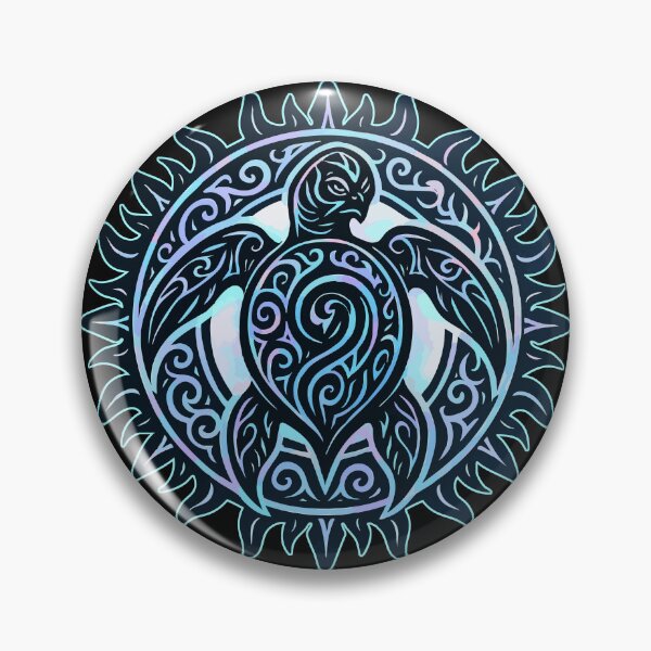 Item preview, Sea Turtle Tribal Hawaiian Maori Sun designed and sold by TomFrontierArt.