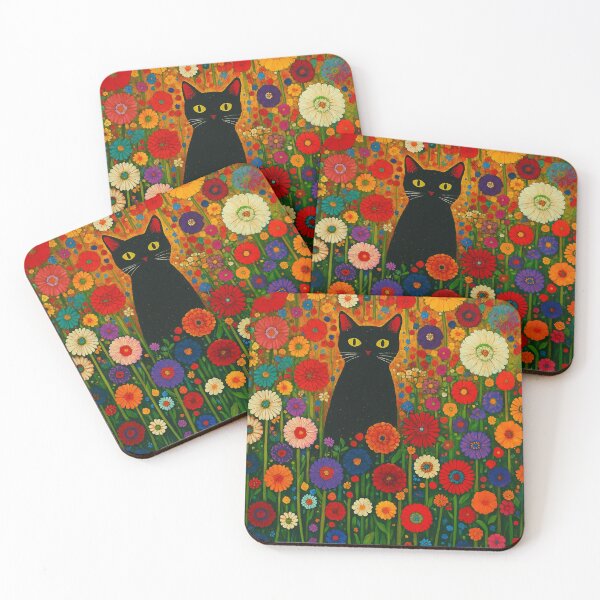 Item preview, Cats between flowers designed and sold by Silverluuna.