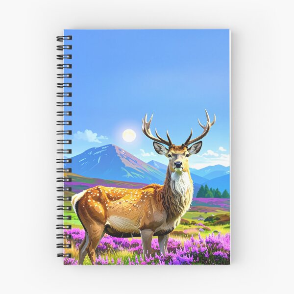 Item preview, Highland Buck Moon: Celtic Stag in Scottish Heather designed and sold by Englandbear.