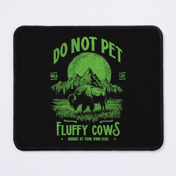 Item preview, Vintage Buffalo Do Not Pet Fluffy Cows Funny Bison designed and sold by JRRTs.