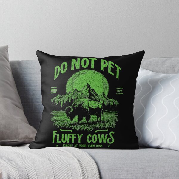 Item preview, Vintage Buffalo Do Not Pet Fluffy Cows Funny Bison designed and sold by JRRTs.