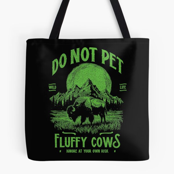 Item preview, Vintage Buffalo Do Not Pet Fluffy Cows Funny Bison designed and sold by JRRTs.