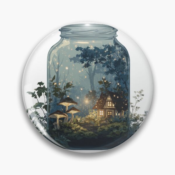 Item preview, Peaceful Cottage and Forest in a Jar designed and sold by Seren's Workshop.
