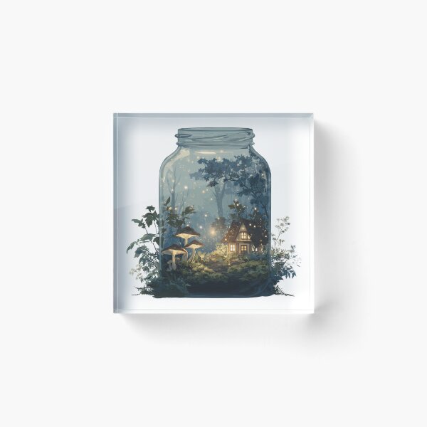 Item preview, Peaceful Cottage and Forest in a Jar designed and sold by Seren's Workshop.