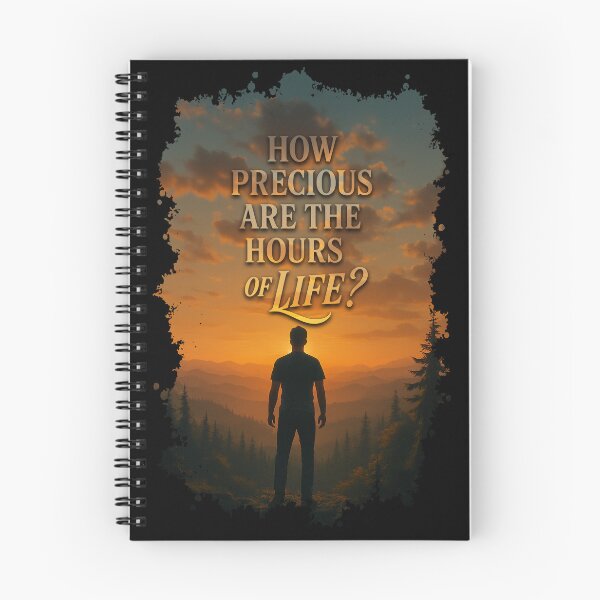 Item preview, How Precious Are the Hours of Life – Inspirational Sunset Quote designed and sold by SilentMaple.