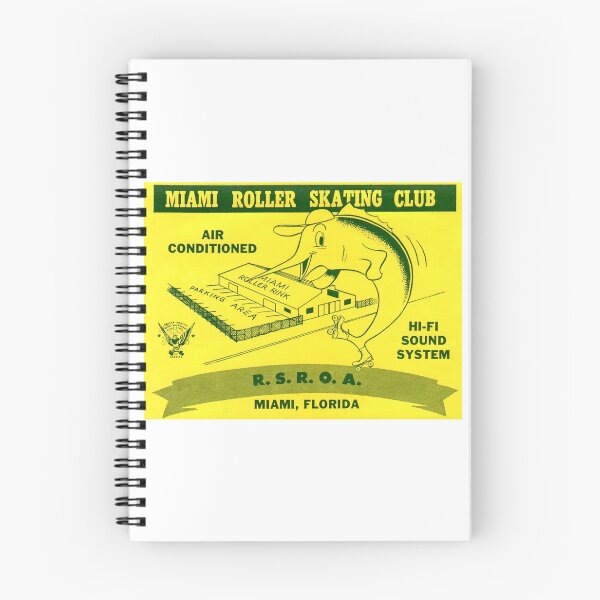 Item preview, Miama Roller Skating Club Miami Roller Rink Miami Florida Roller Skating Rink Sticker Decal Label designed and sold by tislord.